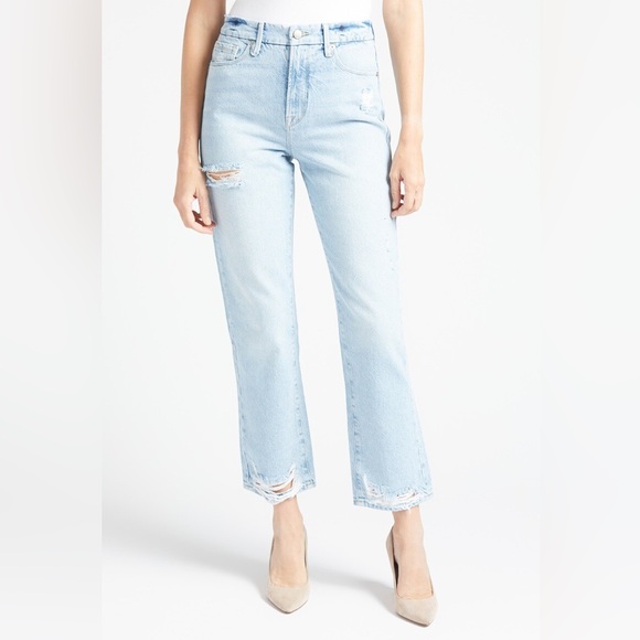 Good American Good Boy Straight Leg BNWT - Picture 1 of 6